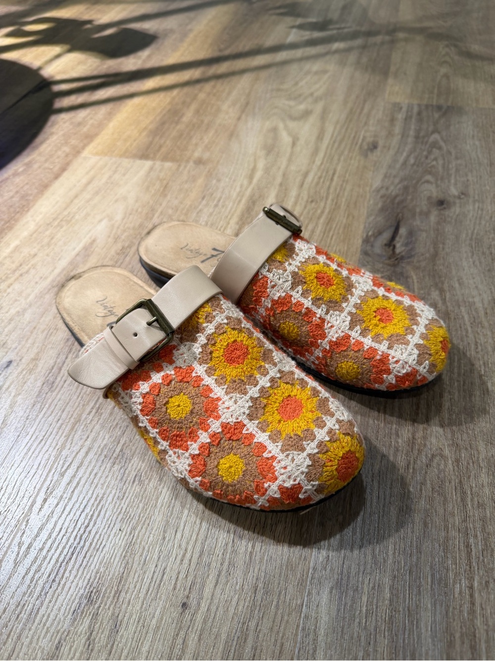 Boho Crochet Mule Slides